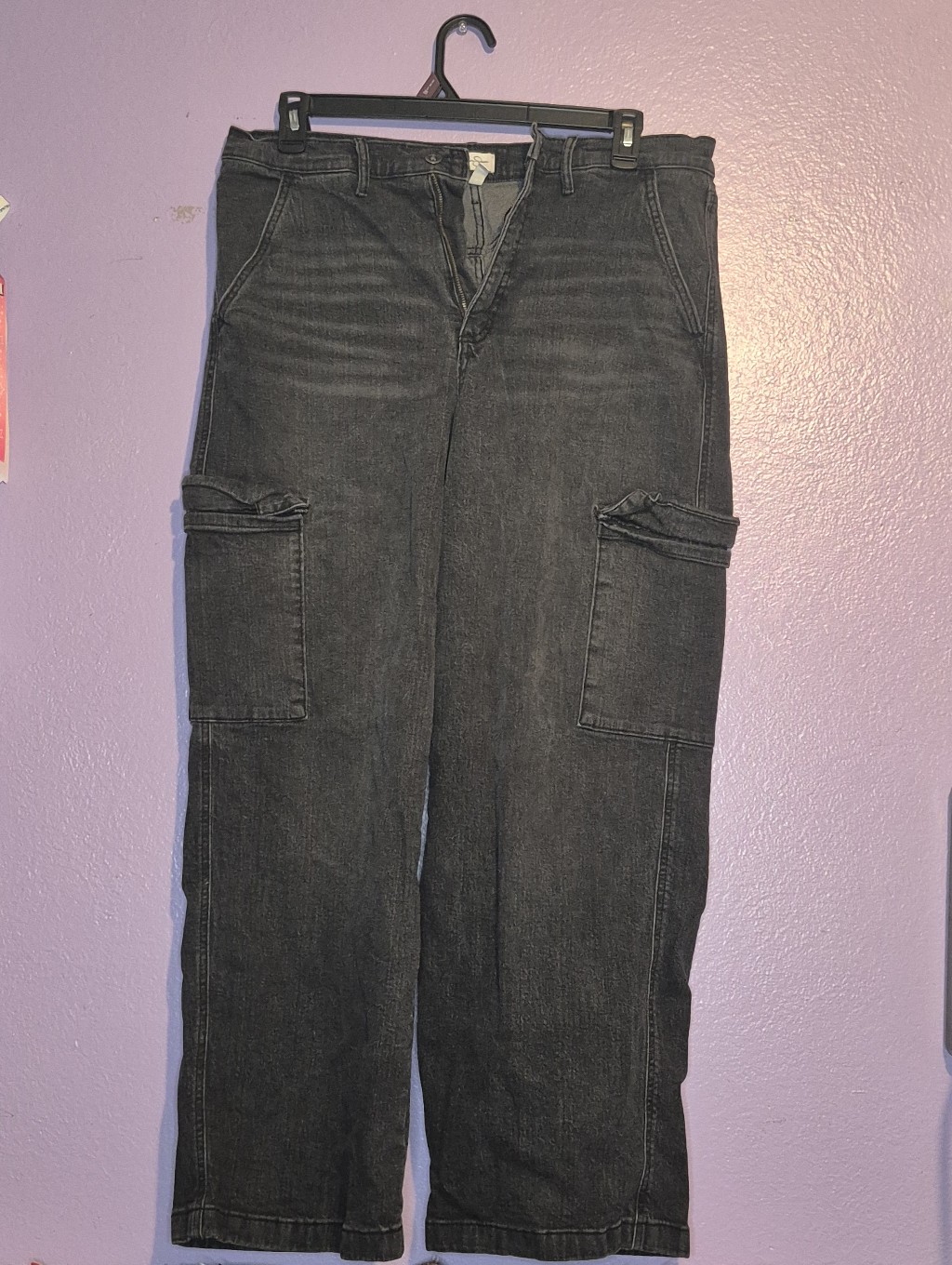 Jessica Simpson Black Cargo Jeans